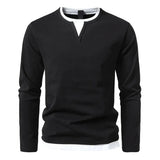 Alwin Premium Długi rękaw T-shirt z czesanej bawełny
