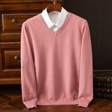 Elegancki Sweter z V-dekoltem