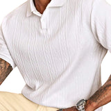 Gianni - polo casual lato z guzikami