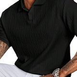 Gianni - polo casual lato z guzikami