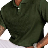 Gianni - polo casual lato z guzikami