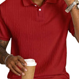 Gianni - polo casual lato z guzikami