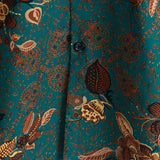 Męska Koszula Bawełniana w Stylu Vintage na Wakacje z Guzikami i Krótkim Rękawem