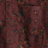 Letnia Koszula Bawełniana w Kwiaty Retro Boho dla Mężczyzn