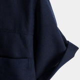 Koszula z Krótkim Rękawem z Bawełny z Kieszeniami na Klatce Piersiowej w Jednolitym Kolorze