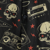 Koszula Hawaijska z Bawełny w Stylu Punk Rock dla Mężczyzn