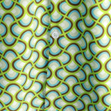 Męska Zielona Koszula z Krótkim Rękawem z Bawełny na Lato