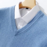 Elegancki Sweter z V-Krójem