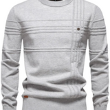Sweter męski w wzór w kratę