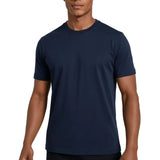 Męska T-Shirt Slim-Fit w Kolorze Morskiego Niebieskiego