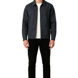 Lekka Twill Kurtka dla Mężczyzn – Ciemnoszara – Regular Fit