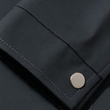 Lekka Twill Kurtka dla Mężczyzn – Ciemnoszara – Regular Fit