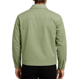 Lekka Twill Kurtka dla Mężczyzn – Groszkowa Zielona – Regular Fit