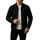 Lekka Twill Kurtka dla Mężczyzn – Czarna – Regular Fit