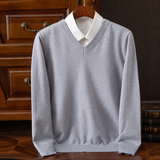 Elegancki Sweter z V-dekoltem