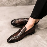 Eleganckie Skórzane Loafers
