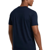Męska T-Shirt Slim-Fit w Kolorze Morskiego Niebieskiego