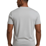 Męska T-shirt Slim-Fit w Srebrnym Mgiełce