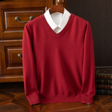 Elegancki Sweter z V-dekoltem