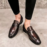Eleganckie Skórzane Loafers