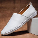 Ręcznie Szyte Skórzane Loafers