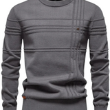Sweter męski w wzór w kratę