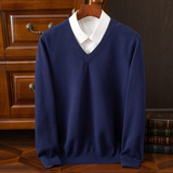 Elegancki Sweter z V-dekoltem