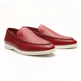 Ko skórzane loafers