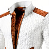 Valdenzo Strikket Jacquard Kurtka Zewnętrzna