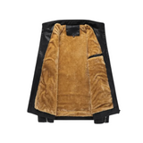 Retro Fleece Podszewka Skórzana Kurtka