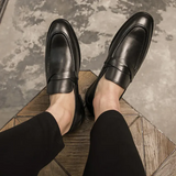 Eleganckie Skórzane Loafers