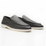Ko skórzane loafers