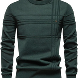 Sweter męski w wzór w kratę