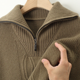 Sweter z zamkiem Taranto Merino Wełna