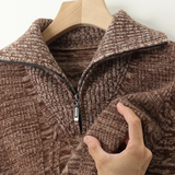 Sweter z zamkiem Taranto Merino Wełna