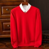 Elegancki Sweter z V-dekoltem