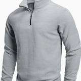 Sweter z długim rękawem na zamek