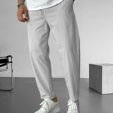 Eleganckie Spodnie Tapered z Troczkami