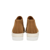Męskie Skórzane Mokasyny – Slip-On Chukka Styl, Płaska Obcas – Brązowy