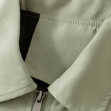 Lekka Twill Kurtka dla Mężczyzn – Groszkowa Zielona – Regular Fit