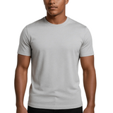 Męska T-shirt Slim-Fit w Srebrnym Mgiełce
