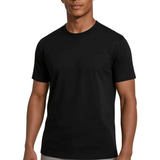 Męska T-shirt Slim-Fit Mercerizowana w Kolorze Czarnym