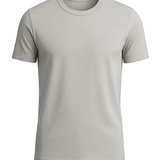 Męska T-shirt Slim-Fit w Srebrnym Mgiełce