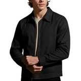 Lekka Twill Kurtka dla Mężczyzn – Ciemnoszara – Regular Fit