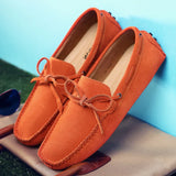 Casual Suede Letnie Mokasyny