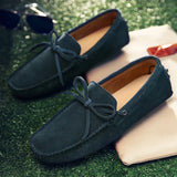 Casual Suede Letnie Mokasyny