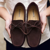 Casual Suede Letnie Mokasyny