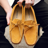 Casual Suede Letnie Mokasyny