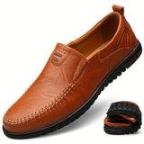 Eleganckie Skórzane Loafers