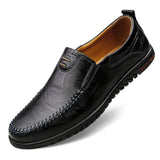 Eleganckie Skórzane Loafers